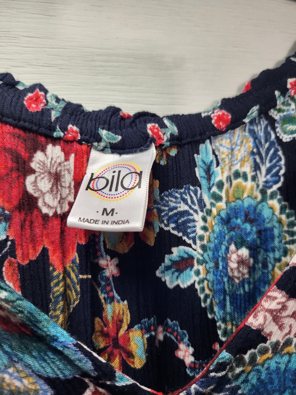 Bila Maxi Dress Smock Floral Asymetrical Handkerchief Hem Flowy BOHO. - Picture 3 of 7